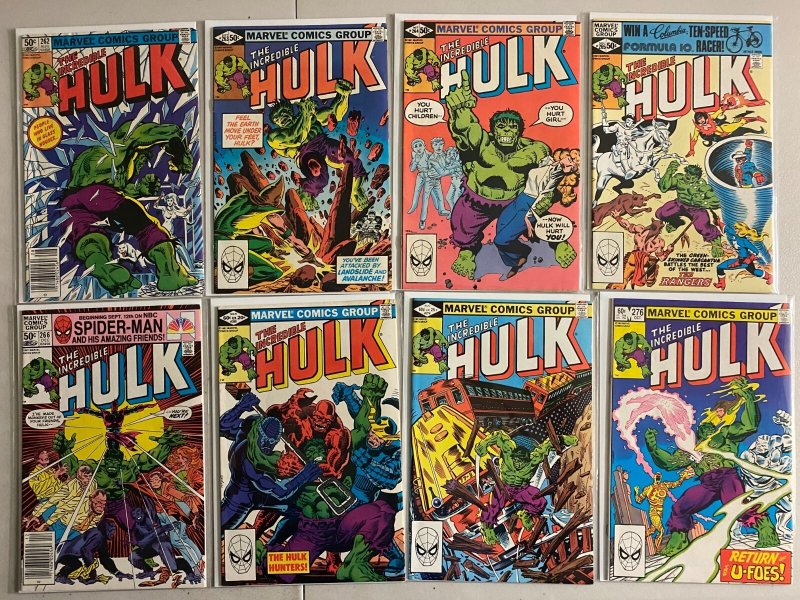 Incredible Hulk lot #241-299 + Ann. Marvel 1st Ser. (avg 5.5) 44 diff (1979-'84)