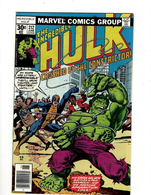 Lot of 10 Incredible Hulk Comics #212 213 214 215 216 217 218 219 220 221 GK18