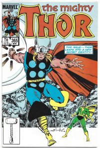 Thor #365 Frog Saga Pt 3 of 4 (Mar 1986, Marvel)  9.2 NM-