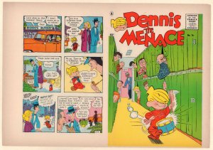 Dennis the Menace #16 Unused Comic Book Cover - School Drumming (Grade 9.0) 1956