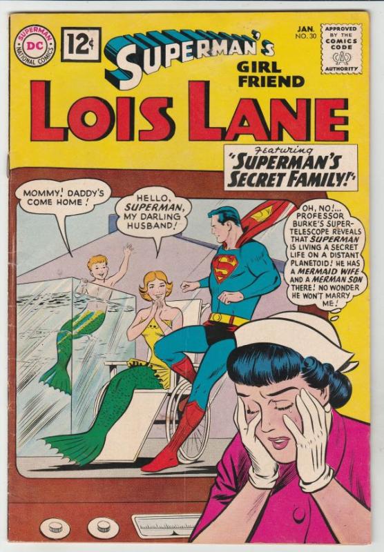 Superman's Girlfriend Lois Lane #30 (Jan-62) VF+ High-Grade Superman, Lois Lane