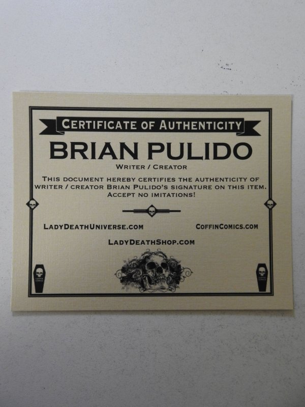 Lady Death: Apocalyptic Abyss #1 NM Condition! Signed W/ COA!