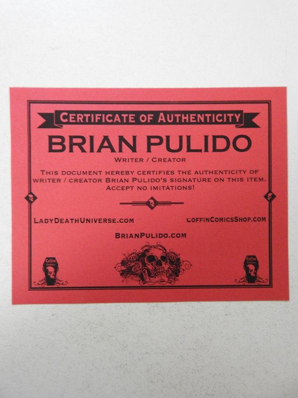 Purgatori: The Vampires Myth #1 VF! Signed W/ COA! Archival Edition! see desc