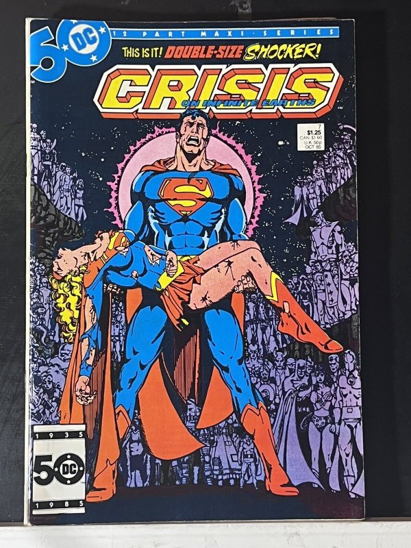 Crisis on Infinite Earths #7 (1985 Marvel) Death of Supergirl George Perez 