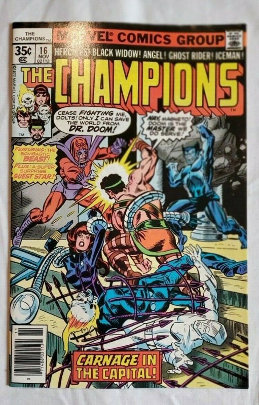 Champions #3 through 17, LOT price 1975 - 1977 Ghost Rider Black Widow Hercules!