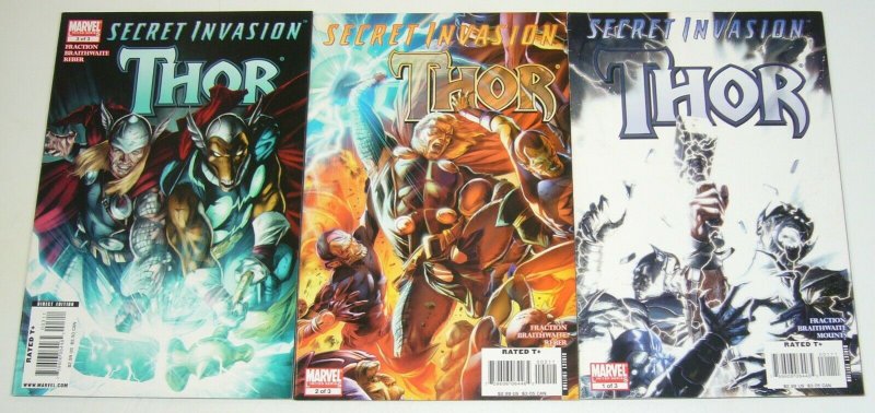 Secret Invasion: Thor #1-3 VF/NM complete series - dell'otto - matt fraction