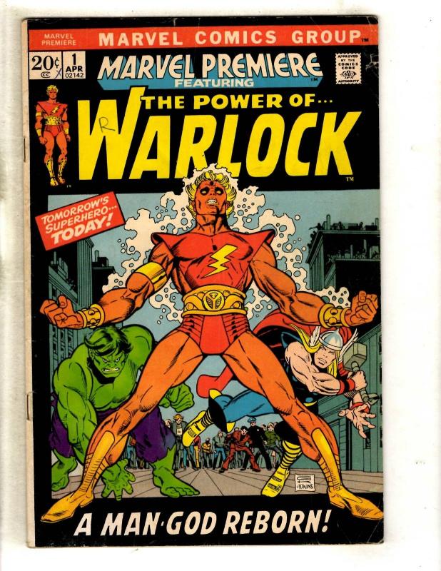 Marvel Premiere # 1 VG/FN Comic Book Feat. Warlock Thor Hulk Gil Kane FM3