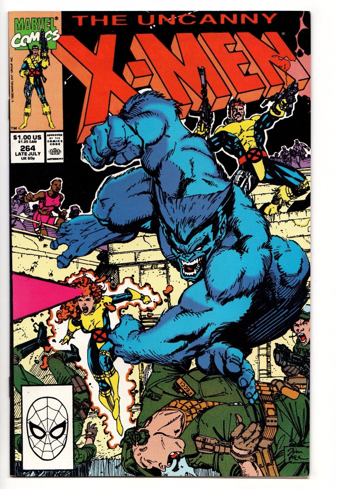 Marvel Uncanny X Men 287 Bishop Jim Lee Romita Jr Nm Nm Comics Drkingplaza Collectibles