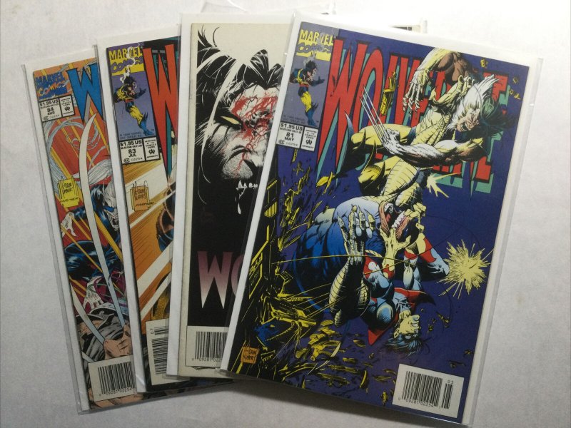 Wolverine 81 82 83 84 Lot Run Set Very Fine Vf 8.0 Newsstand Marvel