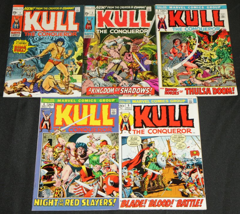 Vintage Marvel Bronze KULL 15pc Mid Grade Comic Lot FN/VF Conqueror Destroyer