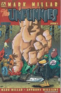 Mark Millar's The Unfunnies #1 Avatar Platinum Foil Variant w/COA 1/800 NM