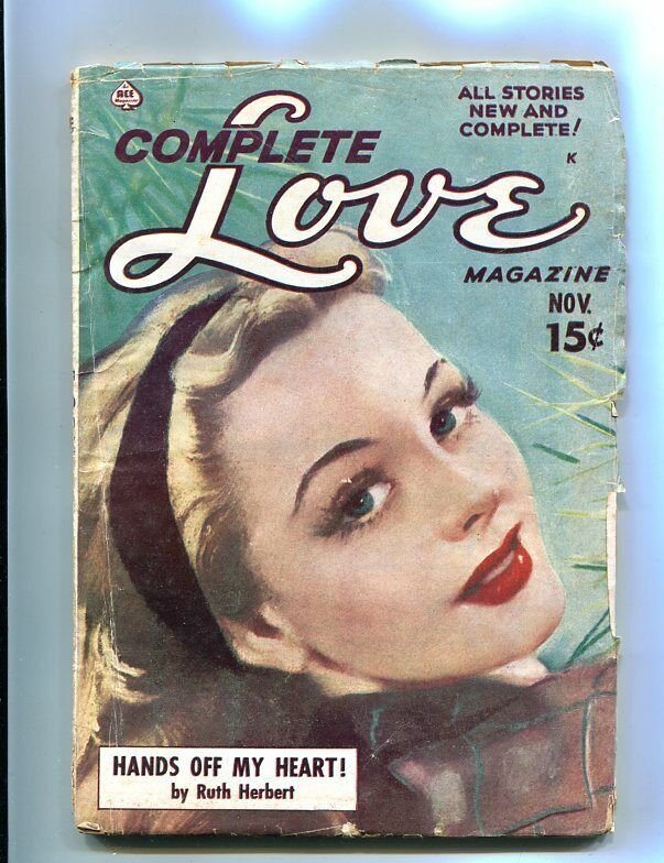 COMPLETE LOVE PULP-NOV-1950-GOOD GIRL ART-PIN UP COVER! VG