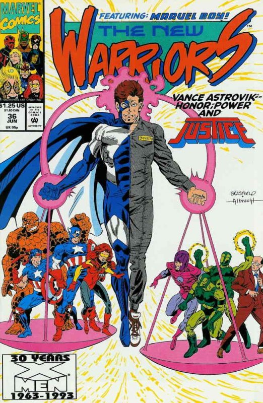 New Warriors, The #36 FN ; Marvel