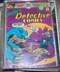 DETECTIVE COMICS  # 454 BATMAN 1975 dc hawkman + ernie chan art BRONZE AGE