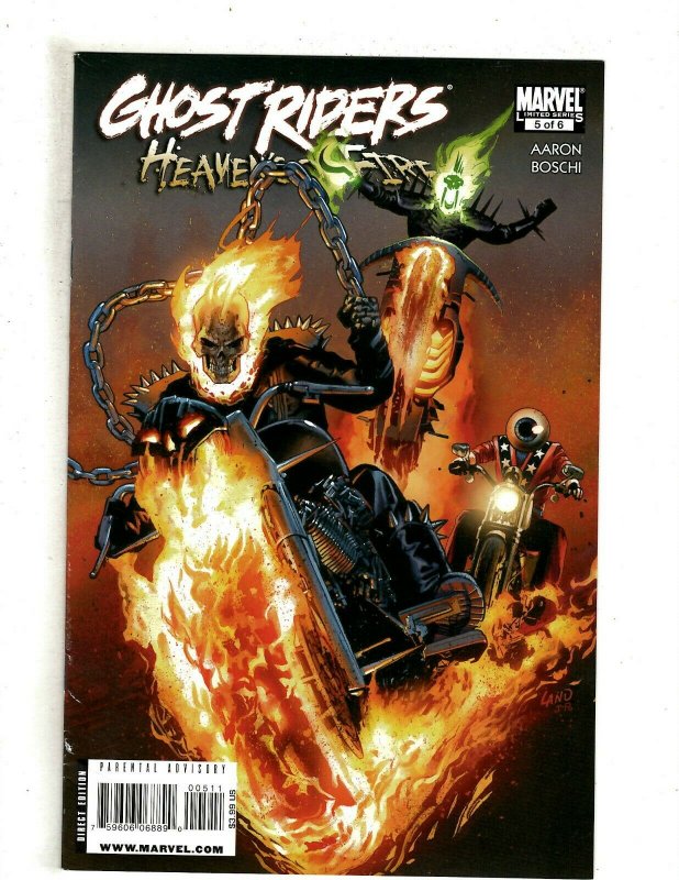12 Marvel Comics Ghost Rider 1 Heaven's on Fire 1 2 4 5 6 Illuminati 2 3 + J503