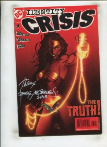 IDENTITY CRISIS #4 (8.0) SIGNED BY RAGS MORALES!! 2004