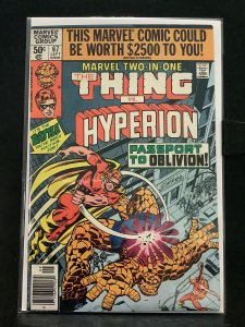 Marvel Two-in-One #67 Newsstand Edition (1980)