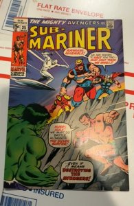 Sub-Mariner #35 (1971)hulk and submariner vs the Avengers