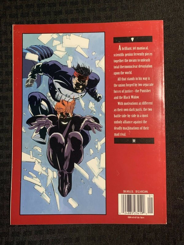 1992 PUNISHER BLACK WIDOW Spinning Doomsday's Web SC FVF 7.0 1st Marvel