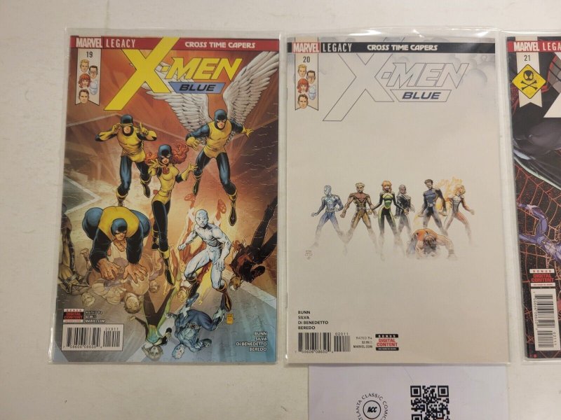 3 X-Men Blue Marvel Comic Books #19 20 21 52 TJ42