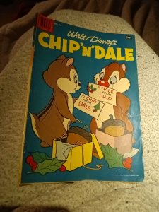 Chip ‘N’ Dale #12 December 1958 dell comics silver age cartoon Christmas cover