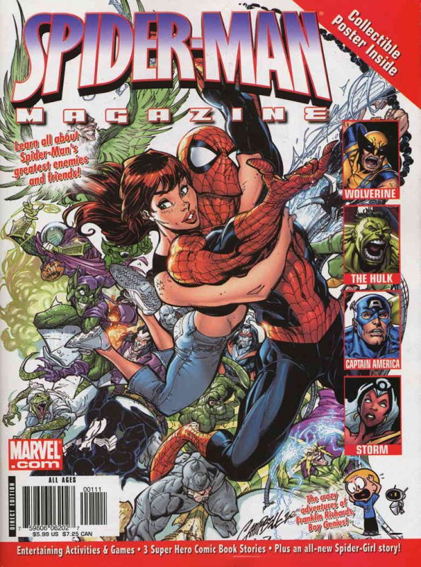 Amazing Spider-Man Magazine #1 VF ; Marvel | J. Scott Campbell