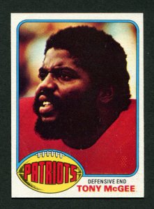 1976 Topps Tony McGee #224  NM-MT  New England Patriots