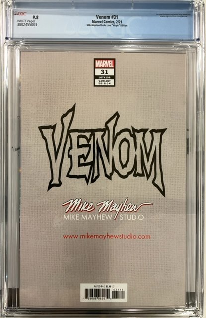 Venom #31 Mayhew Cover B (2021) CGC 9.8