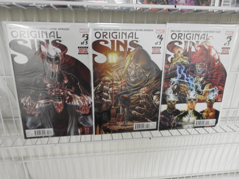 Original Sin #1-8 W/Variants + Orig Sins #1-5 Complete Set! Avg NM- Condition!