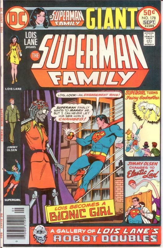 SUPERMAN FAMILY 178 VF Sept. 1976 COMICS BOOK