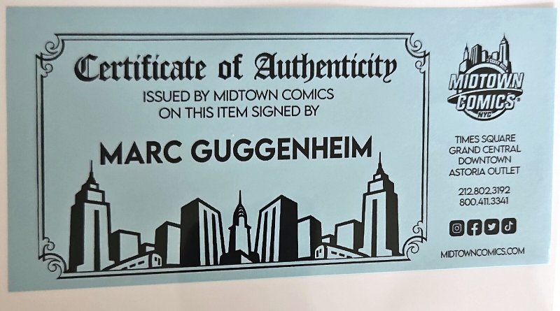 SPIDER-MAN & WOLVERINE #3 COVER A 1ST PRINT Signed by Guggenheim COA