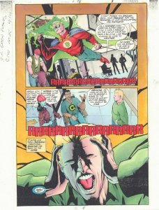 JSA #5 p.8 Color Guide Art - Cool Sentinel Flying - 1999 by John Kalisz