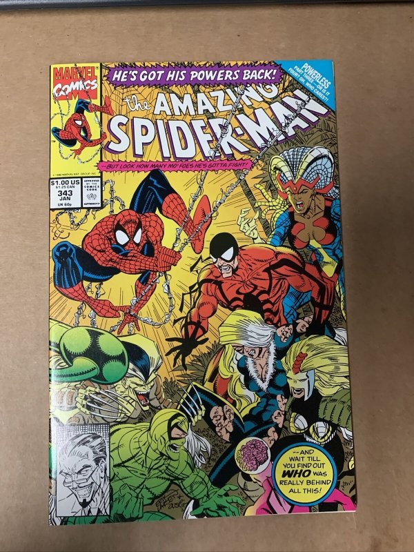 Marvel Comics the Amazing Spider-Man #343 January | Comic Books - Copper  Age, Marvel, Spider-Man / HipComic