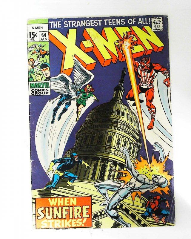 X-Men (1963 series)  #64, Fine- (Actual scan)