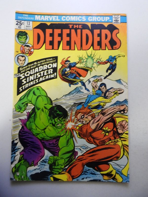 The Defenders #13 (1974) FN Condition MVS Intact