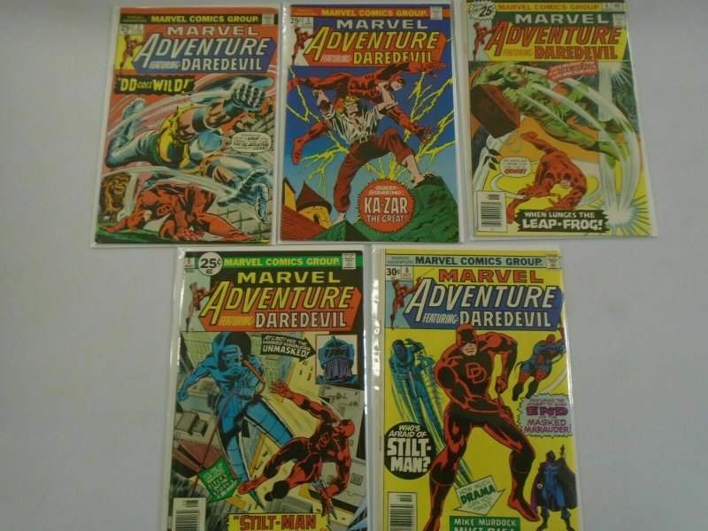 Marvel Adventure featuring Daredevil run:#2-6 avg 6.0 FN (1976)