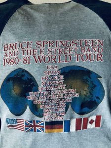 BRUCE SPRINGSTEEN and the E STREET BAND T-SHIRT, Small, 1980 1981, used