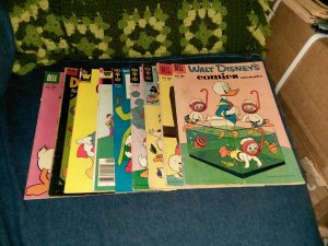 Walt Disney's Comics And Stories 9 Issue Golden Silver Bronze Age Lot Run Set