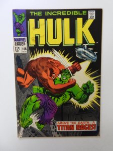 The Incredible Hulk #106  (1968) FN- condition