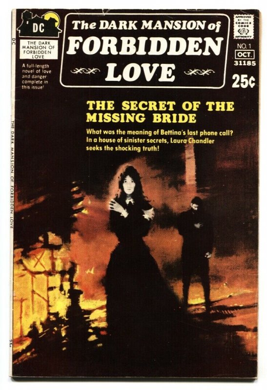 Dark Mansion of Forbidden Love #1 1971- Greytone cover- Romance Horror VG+