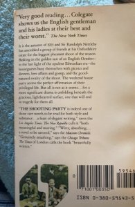 The shooting party, COLEGATE, 1982 paperback