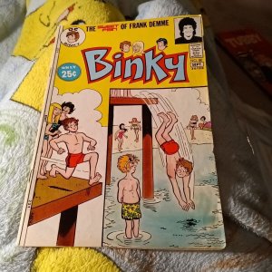 BINKY #80 Giant, DC Comics 1971 Bronze Age teen humor Frank Demme article music