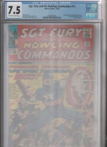 Sgt. Fury and His Howling Commandos CGC #13 (Dec-64) VF- High-Grade Sgt. Fury...