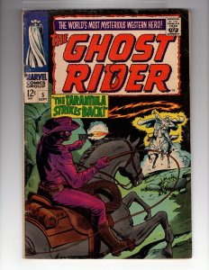 Ghost Rider #5 (1967) Carter Slade! Classic Silver Age Marvel Western!  / HCA6