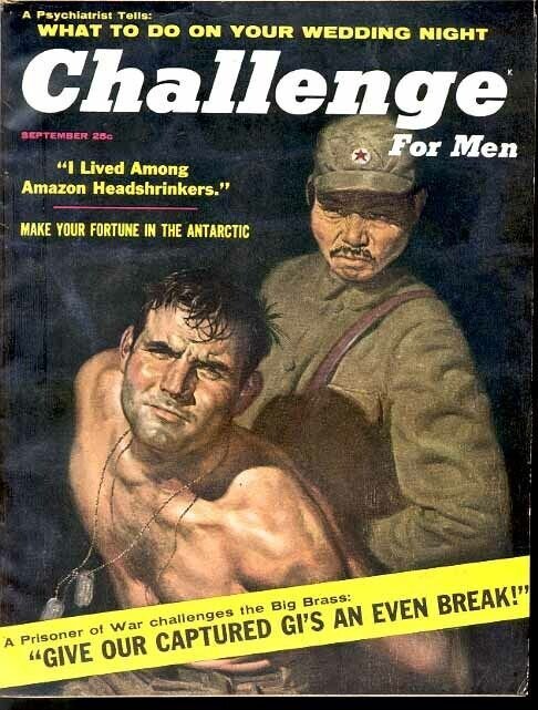 CHALLENGE 1955 SEPT-#4-COMMIE VIOLENCE COVER FN