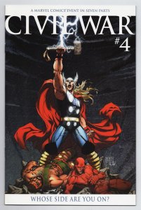 Civil War #4 Turner Thor Variant (Marvel, 2006) FN 