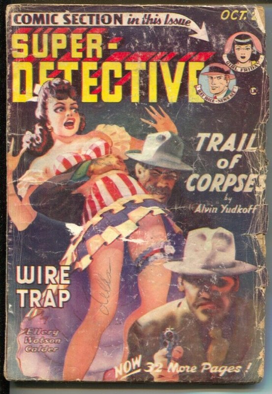 Super-Detective 10/1949-Trojan- Good Girl Art-Joseph Sokoli-comic stories-G