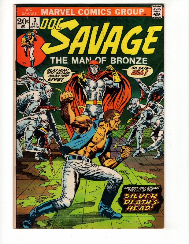 Doc Savage #3 (1973) Bronze Age MAN OF BRONZE / ID#558