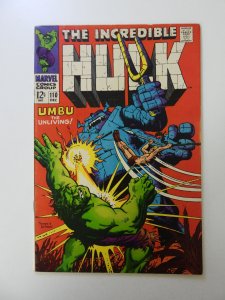 The Incredible Hulk #110 (1968) FN/VF condition