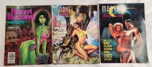 Marvel Illustrated Swimsuit Issues #1,2,3 (Marvel Comics 1992) VF